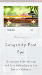 Mobile Screenshot of longevityfootspa.com